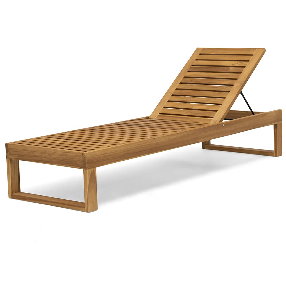 Himmelsnäs solsäng beige teak 