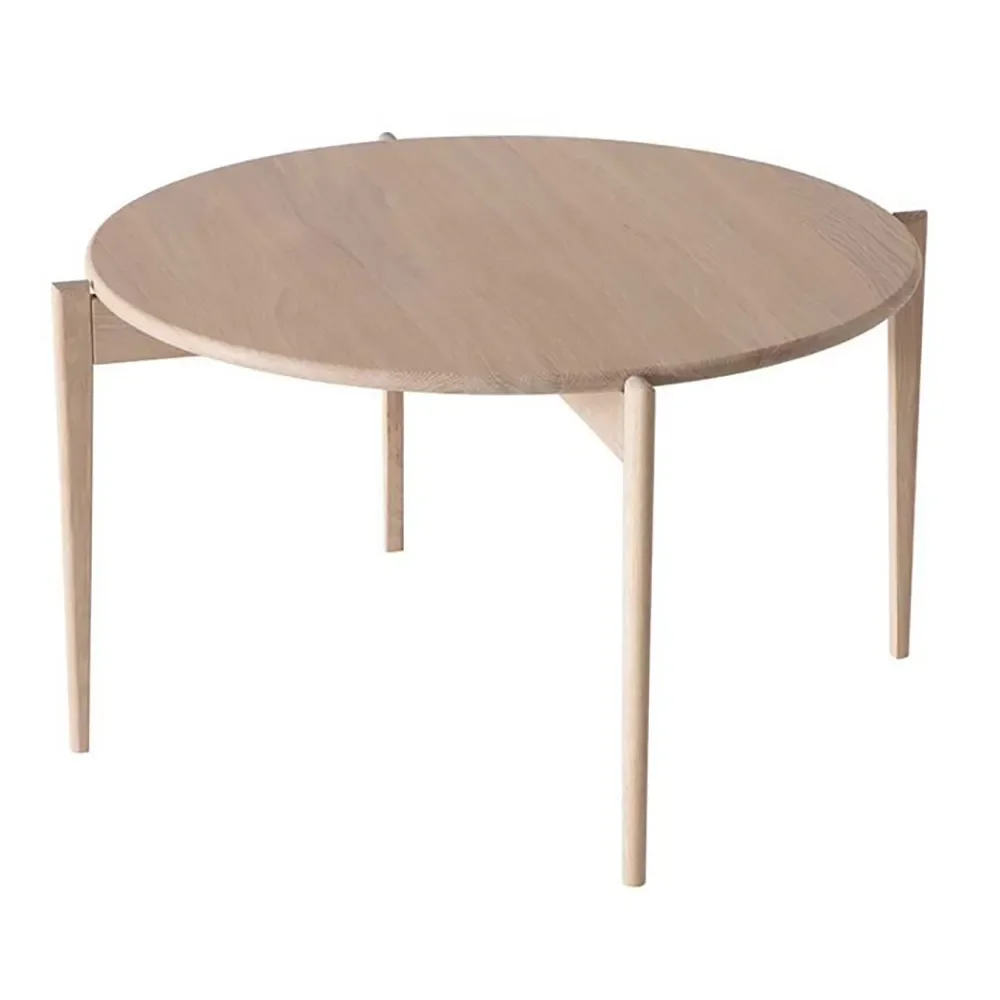 Tilia Soffbord Ø88 cm Vitoljad Ek