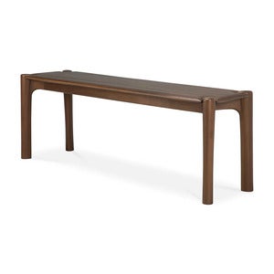 PI Bänk 35x146 cm Brunlackad teak