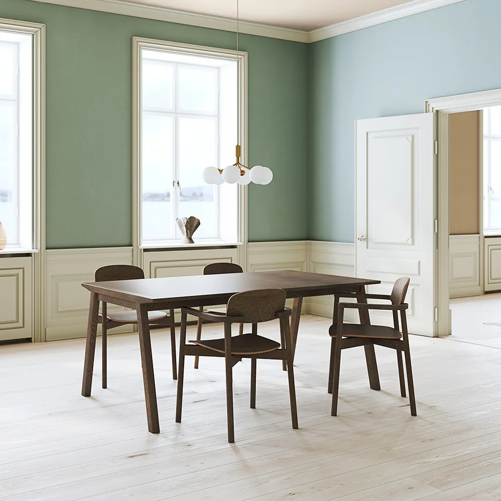 SM140 Matbord 100x174 cm Moccabrun Ek 