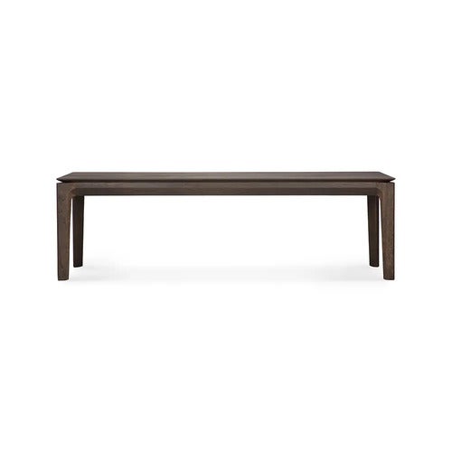 Bok Bänk 35x166 cm Brunlackad ek
