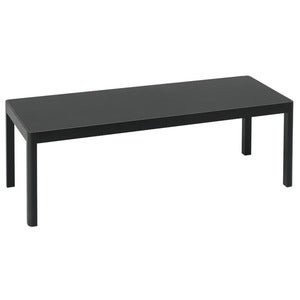 Workshop soffbord 43 x 120 cm - Black Linoleum
