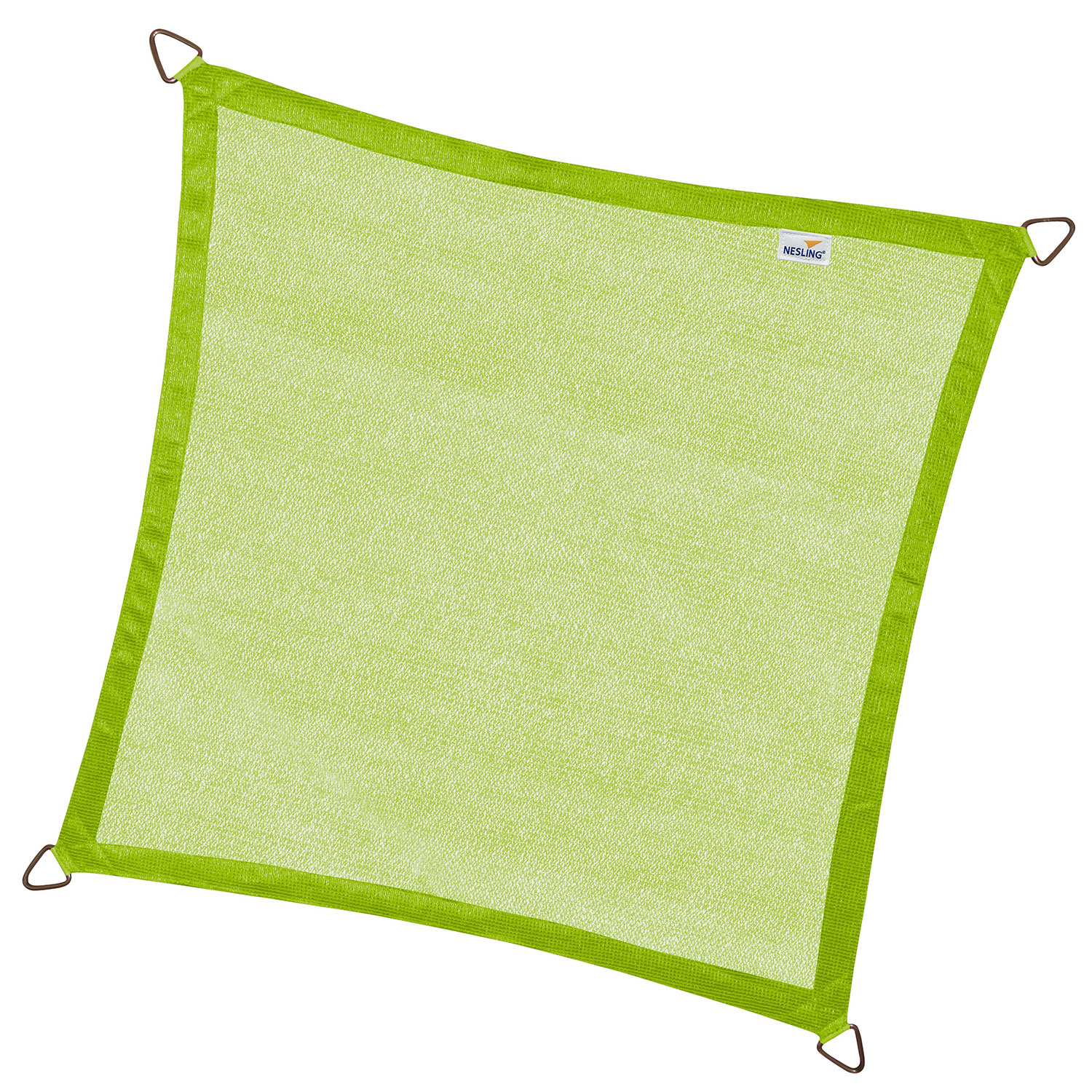 Coolfit solsegel kvadratiskt 500x500cm lime grön
