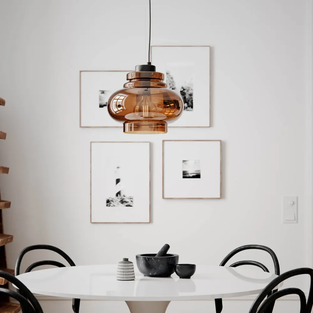 Dolores taklampa Ø30cm Konjak 