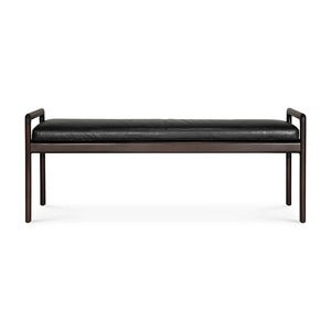 Jack Bänk mahogny/läder