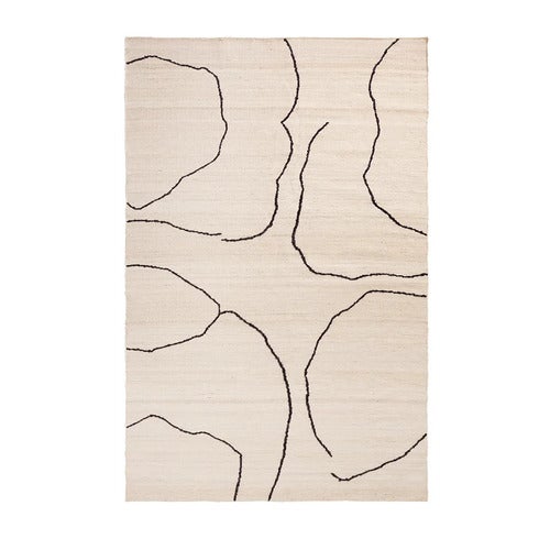 Handvävd Matta i Jute Gesso Off-White 200x300 cm