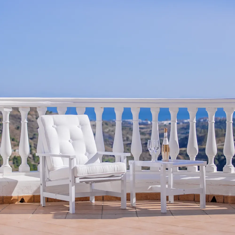 Rullbord Med Hjul Vit Alu 