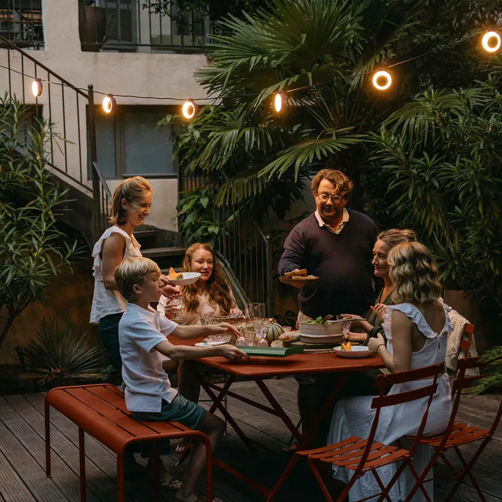 Bistro bord 117 x 77 cm Red Ochre