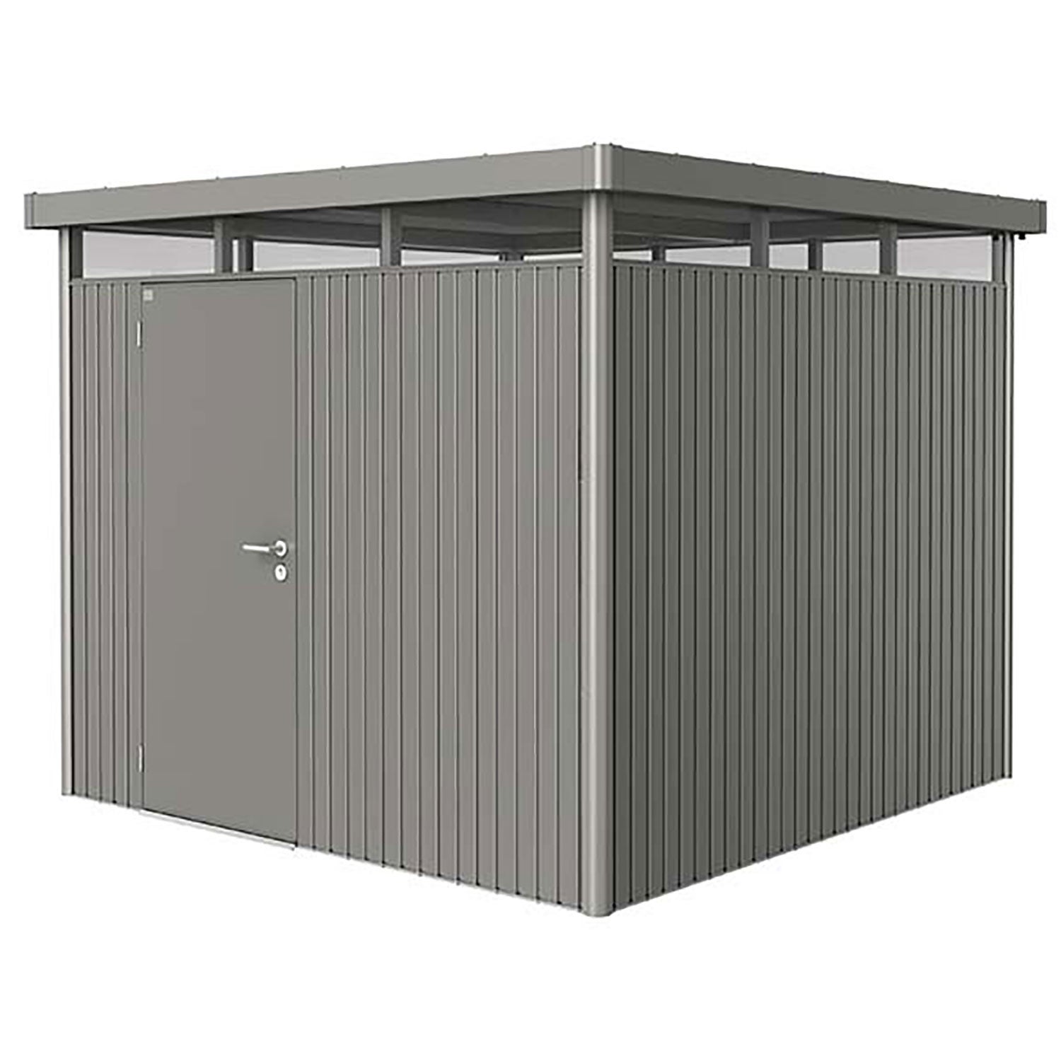 Highline trädgårdsskjul storlek h4 metallic kvarts-grå