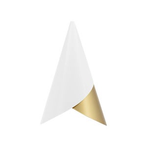 Cornet Lampskärm White/Brass 