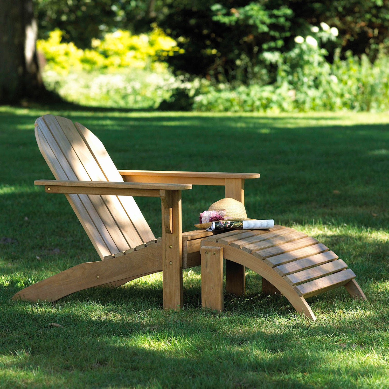 Adirondack däckstolspall teak 