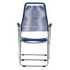 Spaghetti footrest blue matt aluminium 