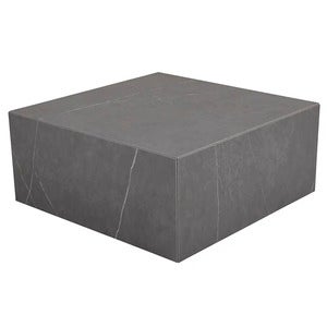 Zten soffbord 80x80 i grå marmor look 