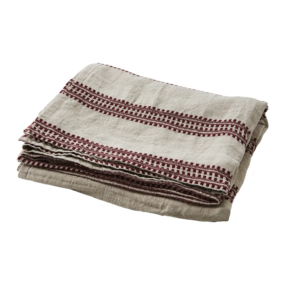 NOEL Tablecloth Red/linen