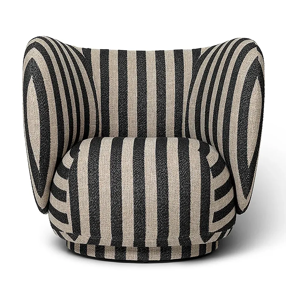 Rico Lounge Fåtölj Louisiana - Sand/Black