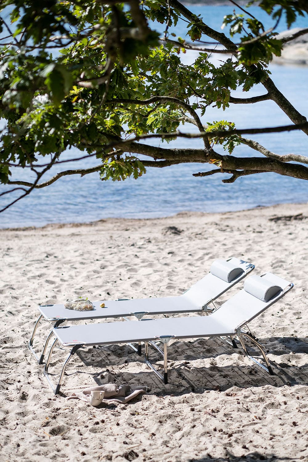 Amigo solsäng xxl grey aluminium/textilene 