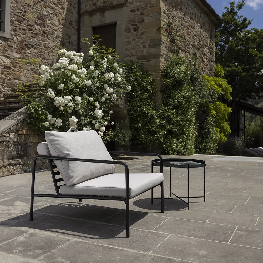 Avon Fåtölj Dark Grey/White