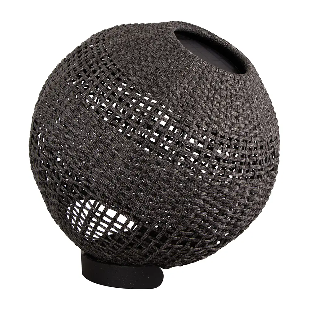 Illusion lampa rund Graphite, Soft Rope