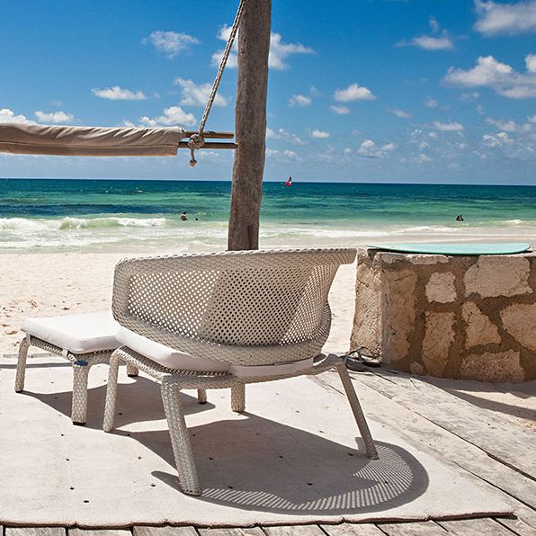 Seashell fotpall vit 