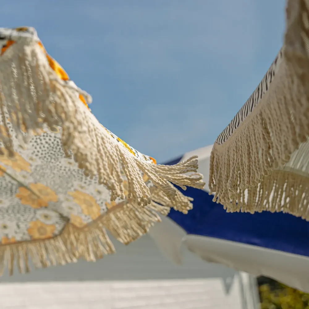 Gatsby parasoll Ø180 cm grårandigt 