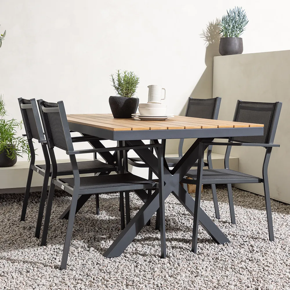 Copacabana Matstol Svart 2-pack