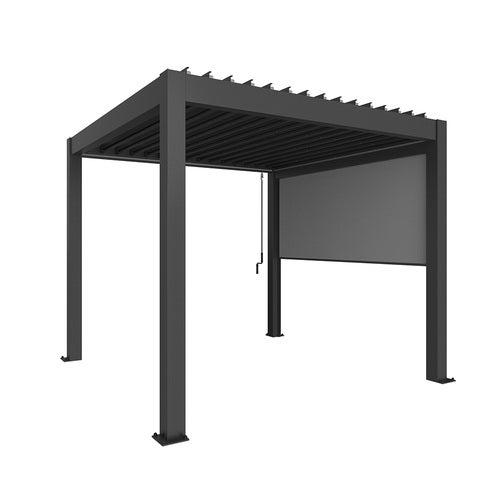 Solskydd till pergola 3 m metallic dark grey
