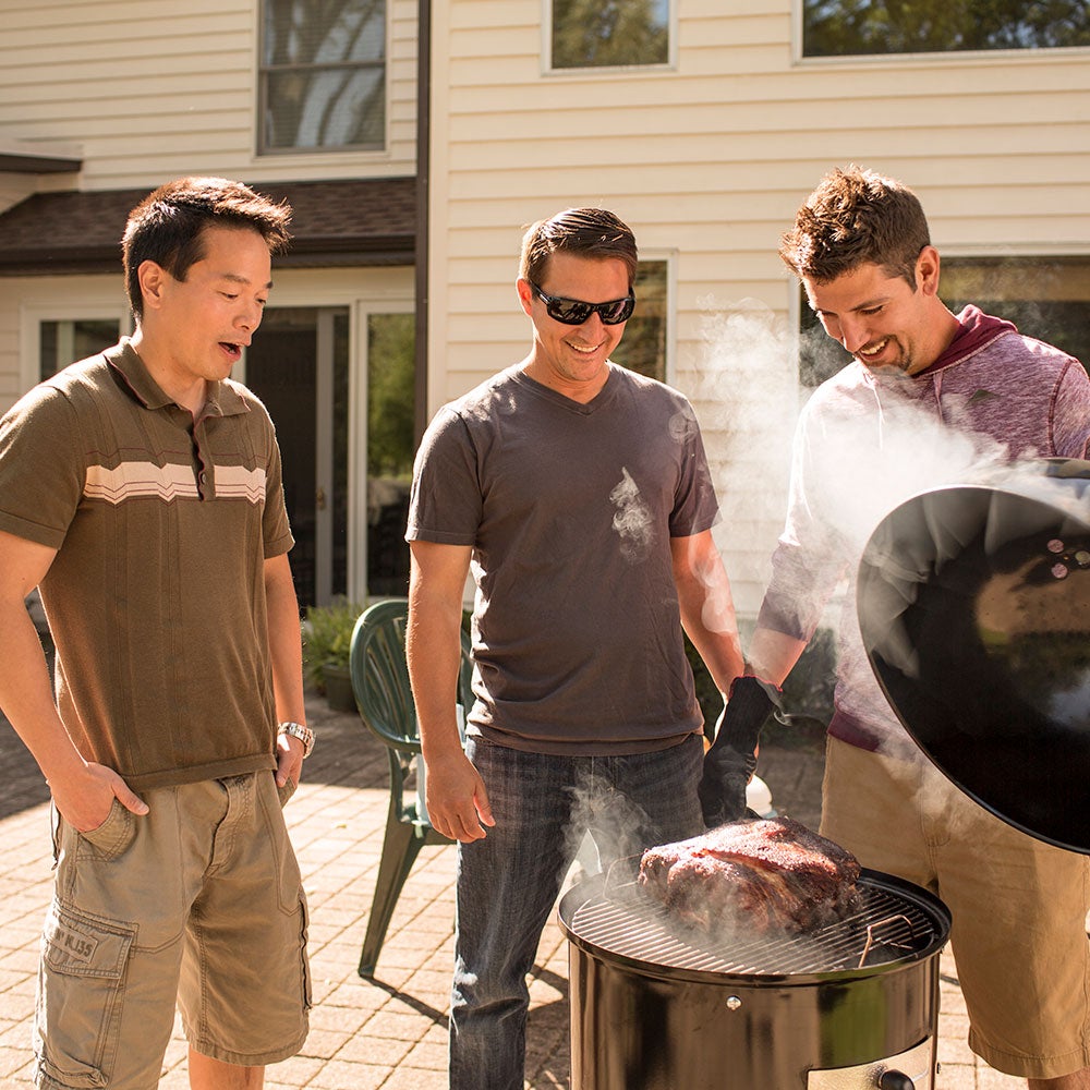 Smokey mountain cooker 47 cm svart gjutjärn 