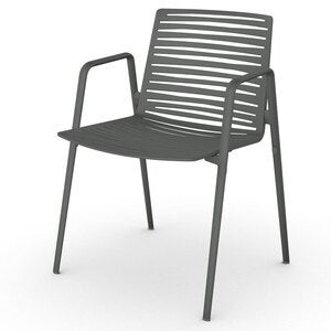 Zebra karmstol Metallic Grey