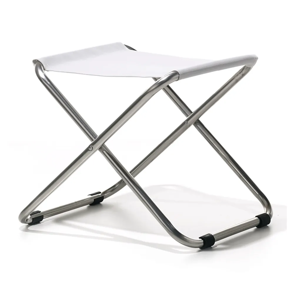Chico fotpall vit aluminium/textilene 