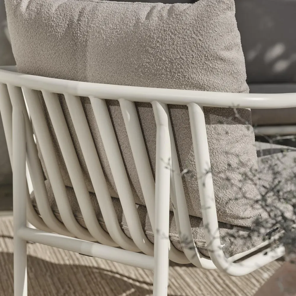 Bendt Soffa Teddy Beige/Pearl White