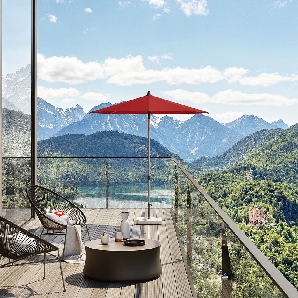 Alu-smart parasoll 200x200 cm kat.2 156 Pale grey