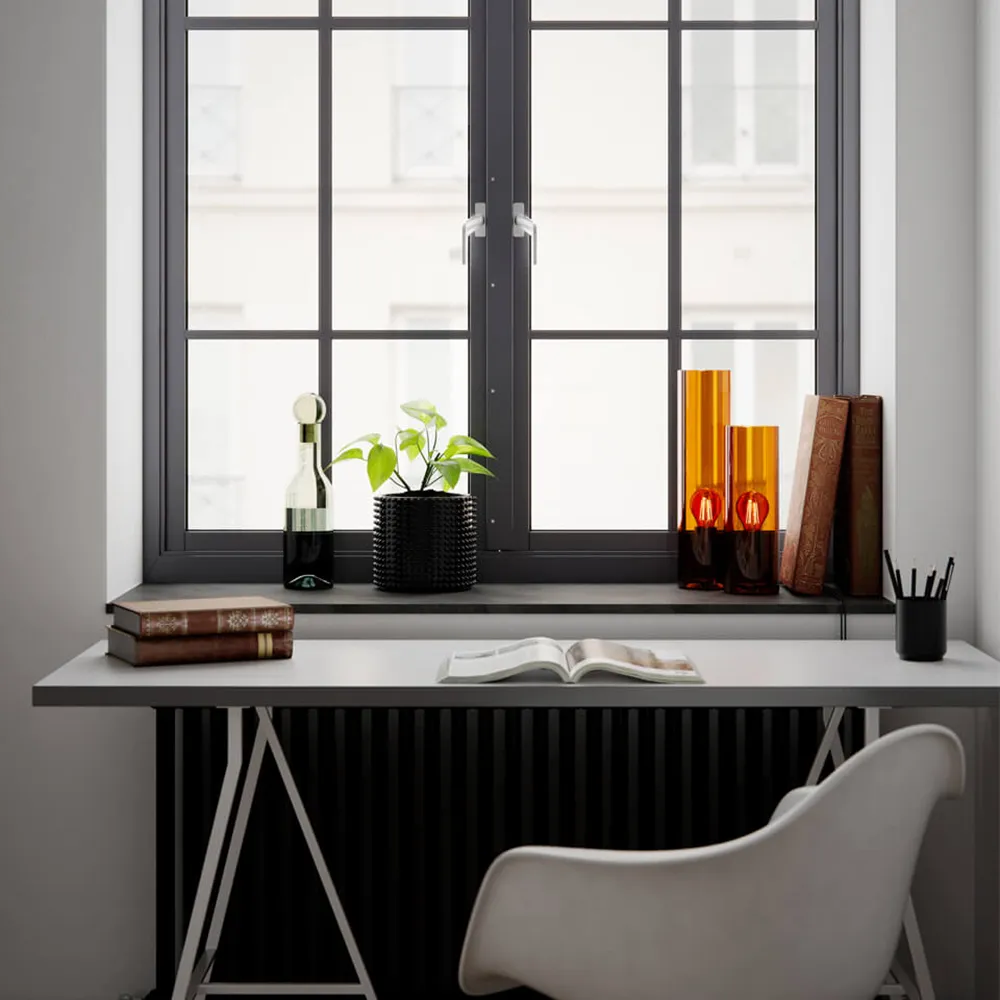 Flake bordlampa 40cm Konjak