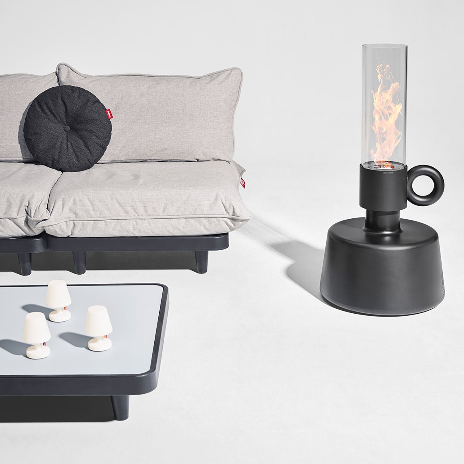 Flamtastique oljelampa anthracite