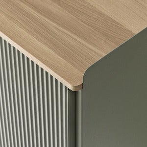 Enfold Sideboard 100 x 45 cm  - Oiled oak Dusty Green
