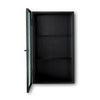 Haze Vägghängt Skåp - Reeded Glass - Black