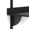 Sector Väggmonterat Skrivbord - Black Ash/Black Brass