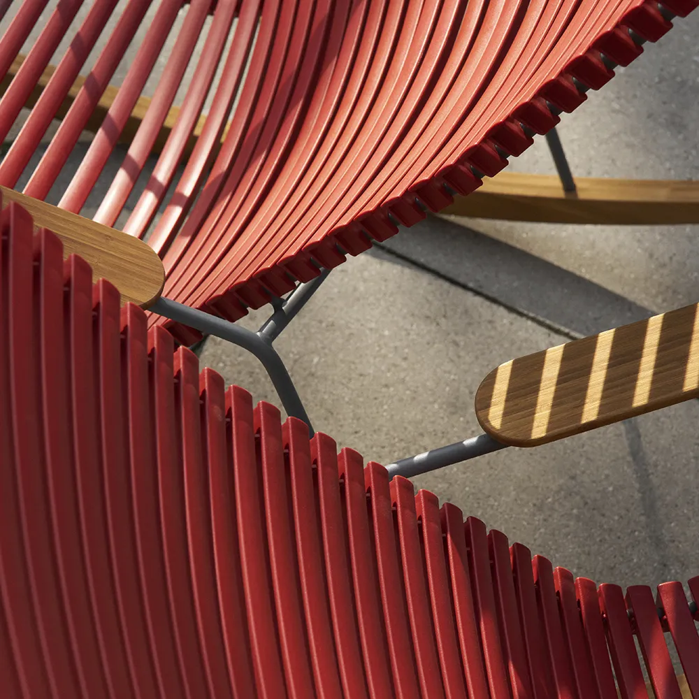 Click gungstol paprika/grey bamboo