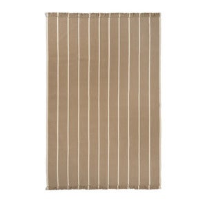 Calm Kelim Matta 200x300 cm - Dark Sand/Off-white