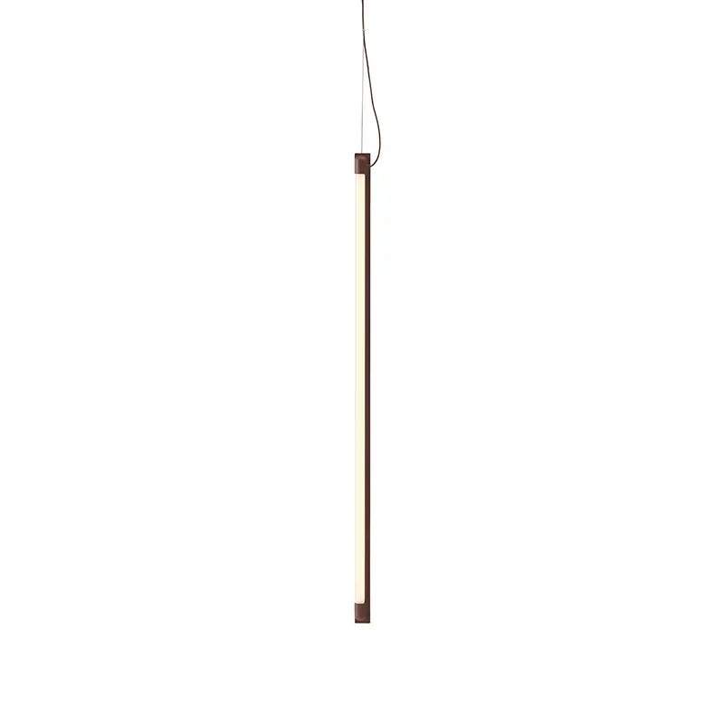 Fine Suspension Lamp 90 cm - Deep Red