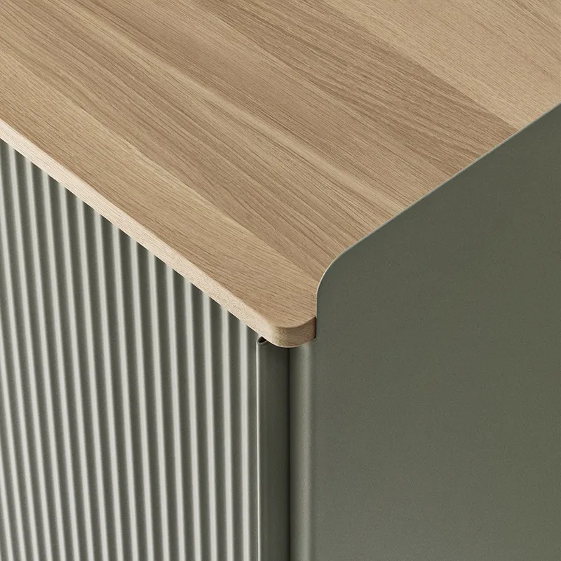 Enfold Sideboard 100 x 45 cm  - Oiled oak Dusty Green