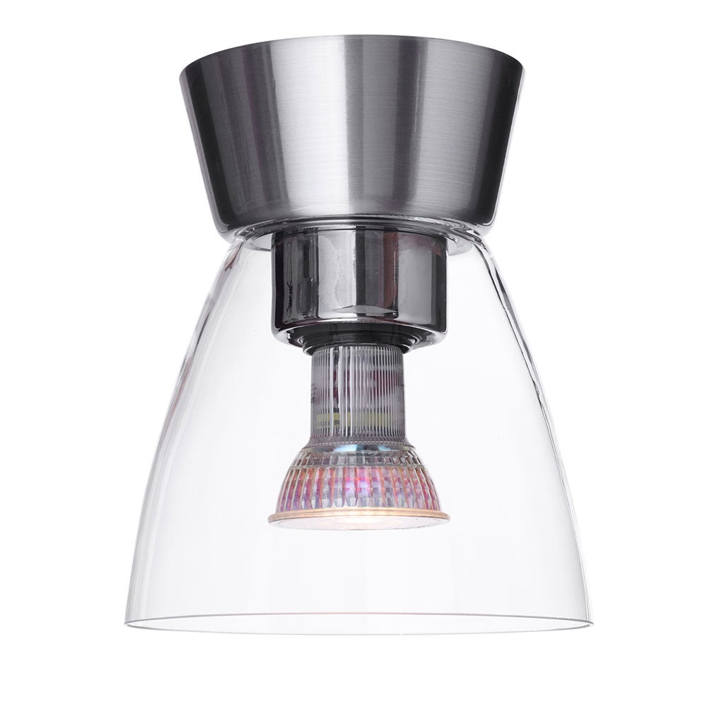 Bizzo Plafond D165 Aluminium/Klarglas Inkl Ljuskälla