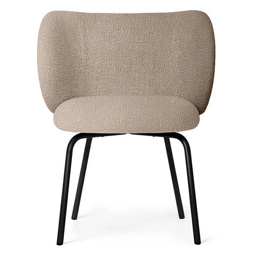 Rico Matstol Black Bouclé - Sand