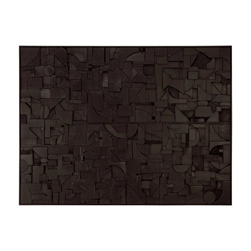 Bricks Väggdekor 120x90 cm Svart