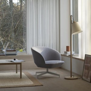 Pull golvlampa - Oak/White