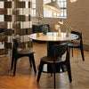 Slab matstol svart