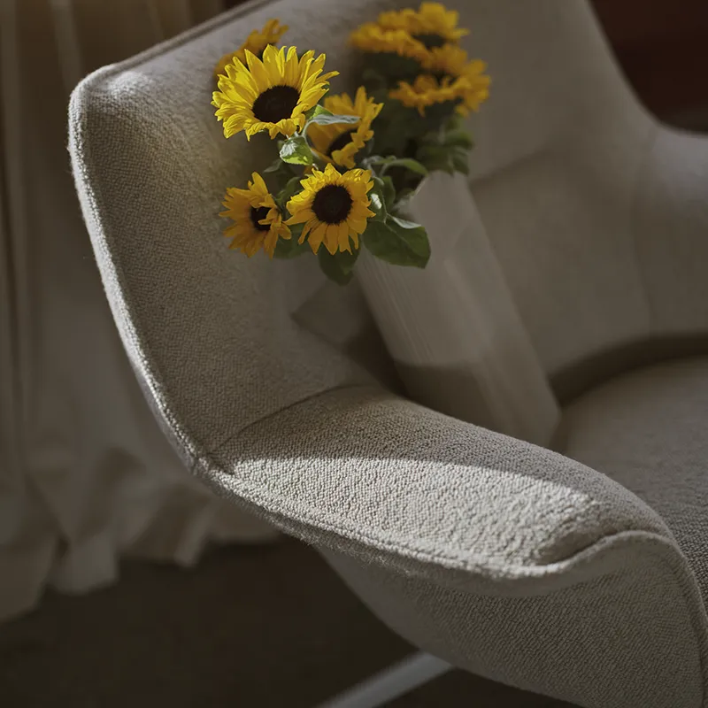 Doze Lounge Chair Low Back Swivel Base - Hearth 7 Grey