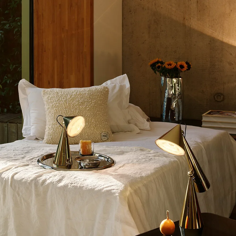 Pose Portabel lampa Gold LED