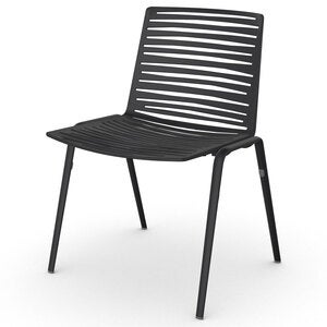 Zebra matstol Black