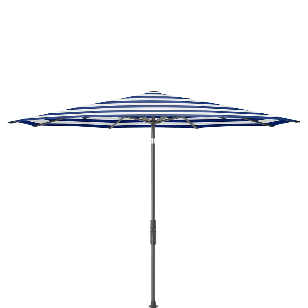 Glatz Twist parasoll 300 cm anthracite Kat.5 602 Blue Stripe