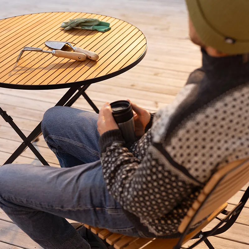 Brewer stol    Svart / Teak